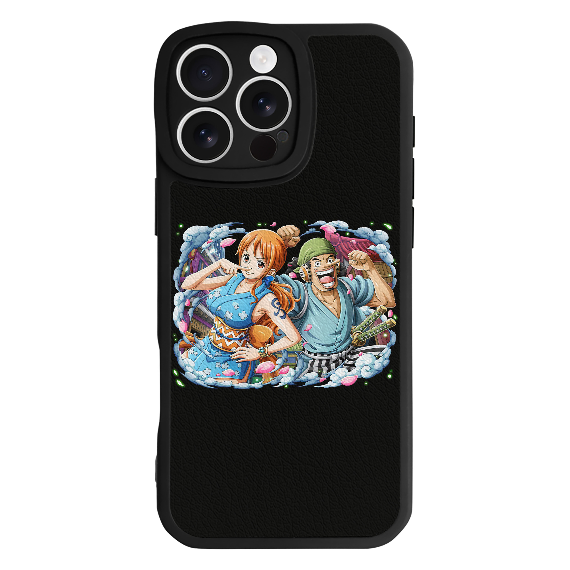 （画像用） ワンピース ナミ ONE PIECE Nami 【iPhone 16シリーズ対応】シリコンスマホケース（レザー調） 材質：シリコン